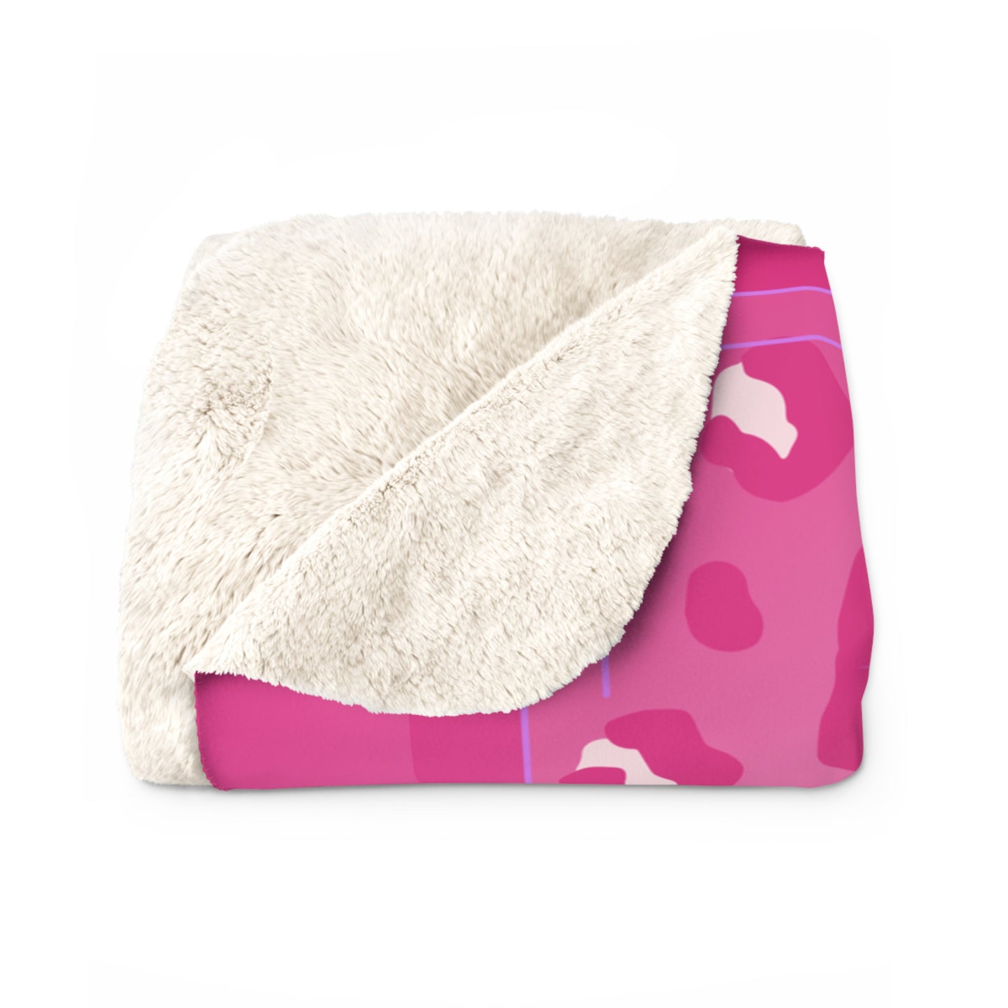 Cozy Sherpa Fleece Blanket Cyber Y2K, Perfect for Home, Gifts, Valentine’s Day, Cozy Nights, Heartfelt Decor - Mamie Pop Blind Box