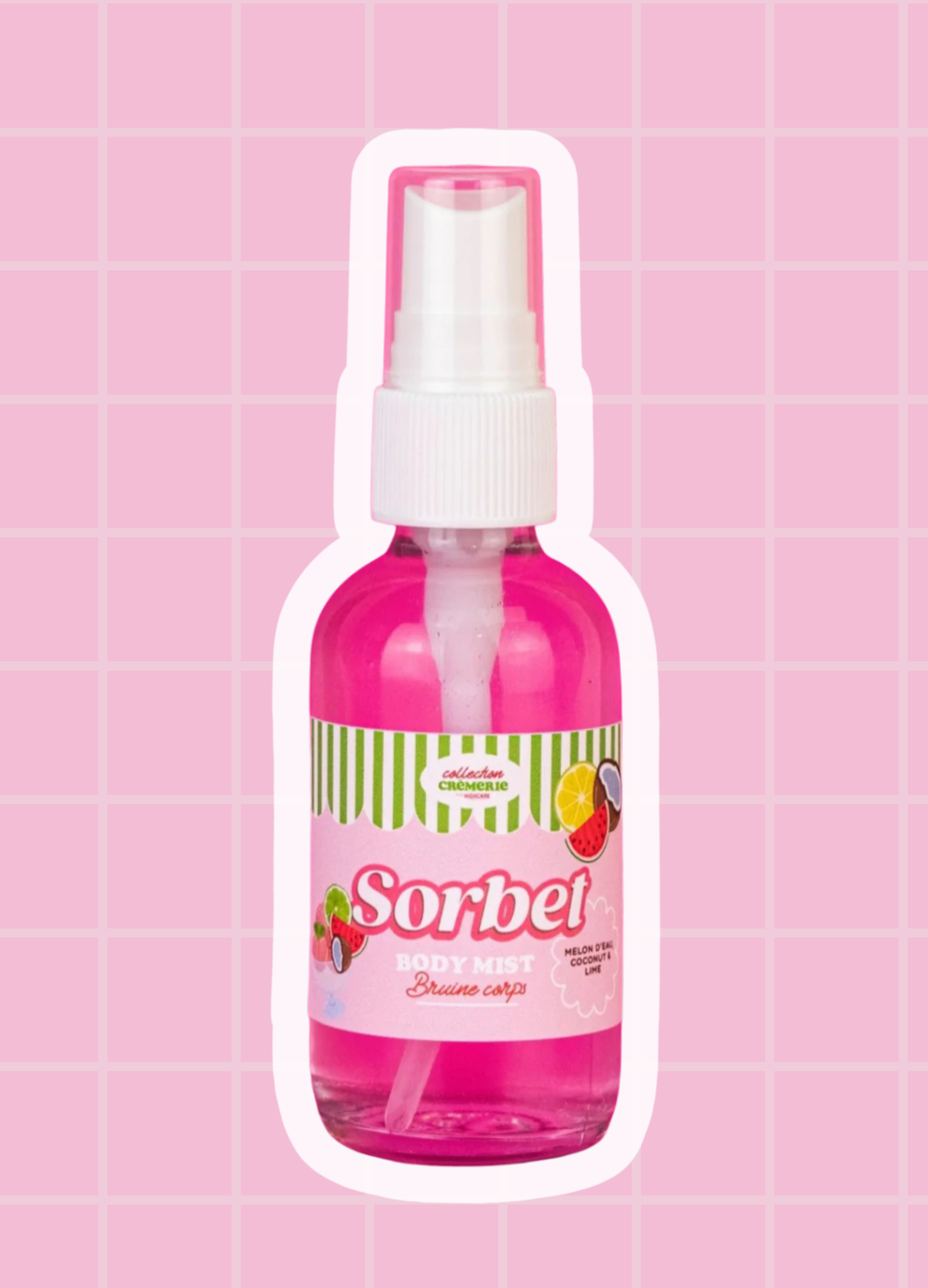 Body mist 🍧🍉🥥🍋🟩 Watermelon, Coconut & Lime Sorbet - Mamie Pop Blind Box