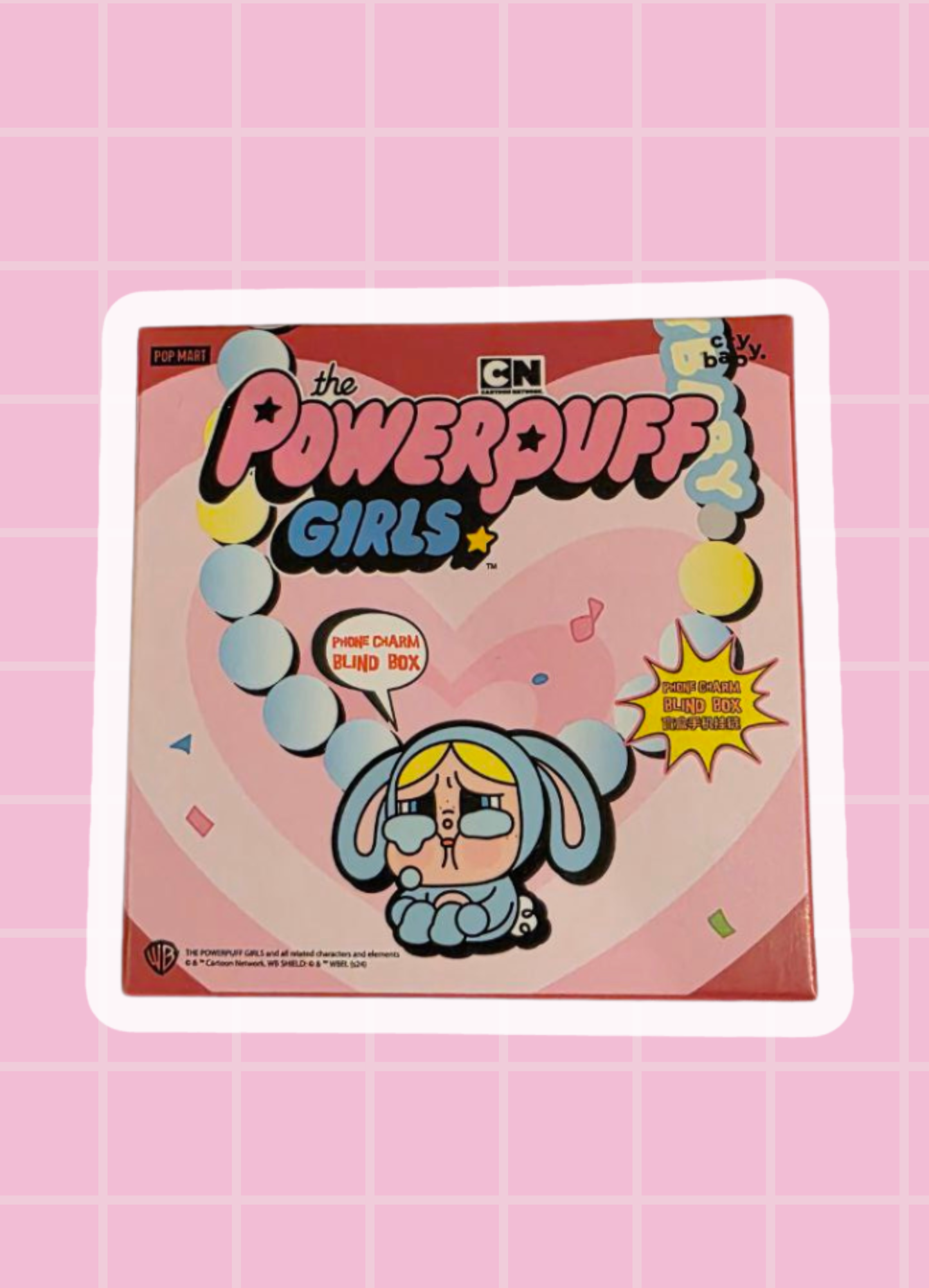 Pop Mart CRYBABY x Powerpuff Girls Series Phone Charm - Mamie Pop Blind Box