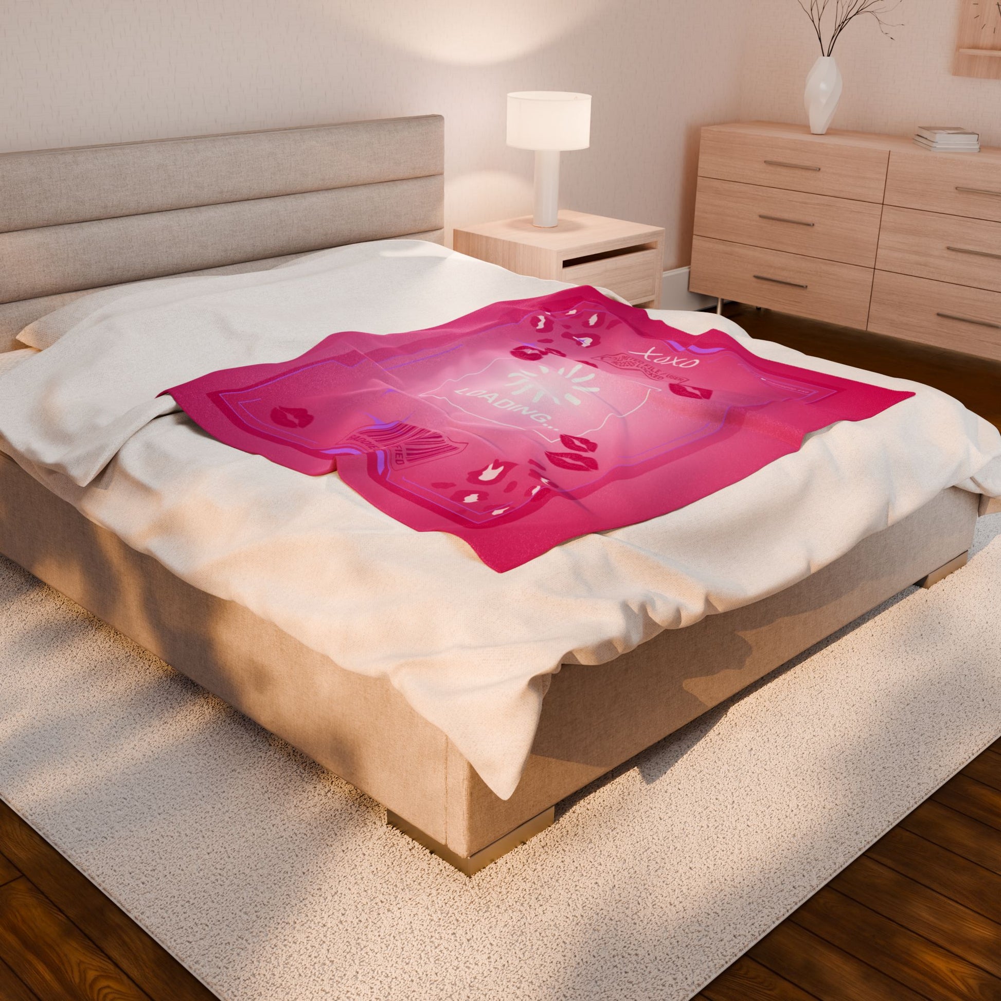 Luxurious Velveteen Plush Blanket | Cozy Y2K Throw, Perfect Gift for Home Decor, Snuggle Time, Birthdays, Valentine's Day - Mamie Pop Blind Box