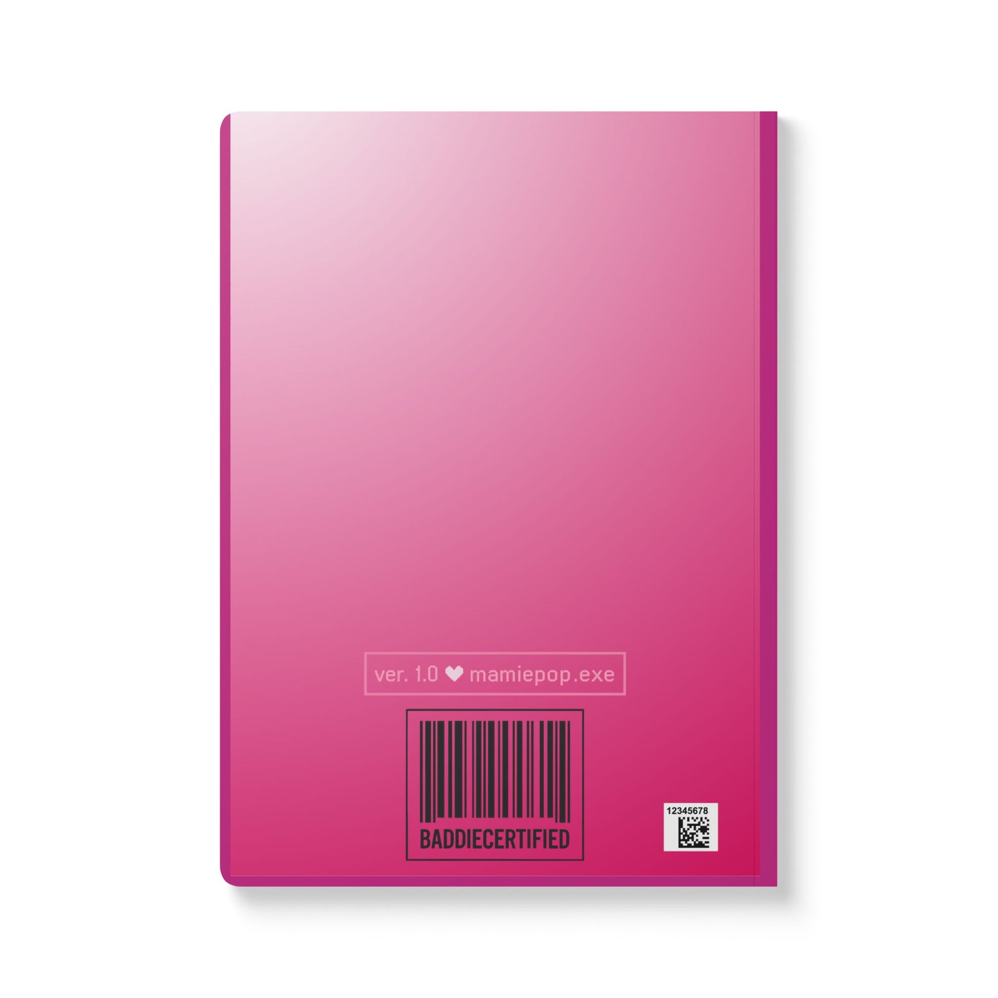 Baddie Certified Journal - Stylish Pink Softcover Note Book for Trendy Girls, Perfect for School, Gifts, Daily Journaling, Self-Expression - Mamie Pop Blind Box