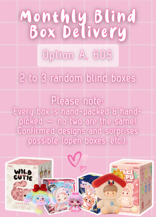 Monthly Blind Box Delivery (Option A) - Mamie Pop Blind Box