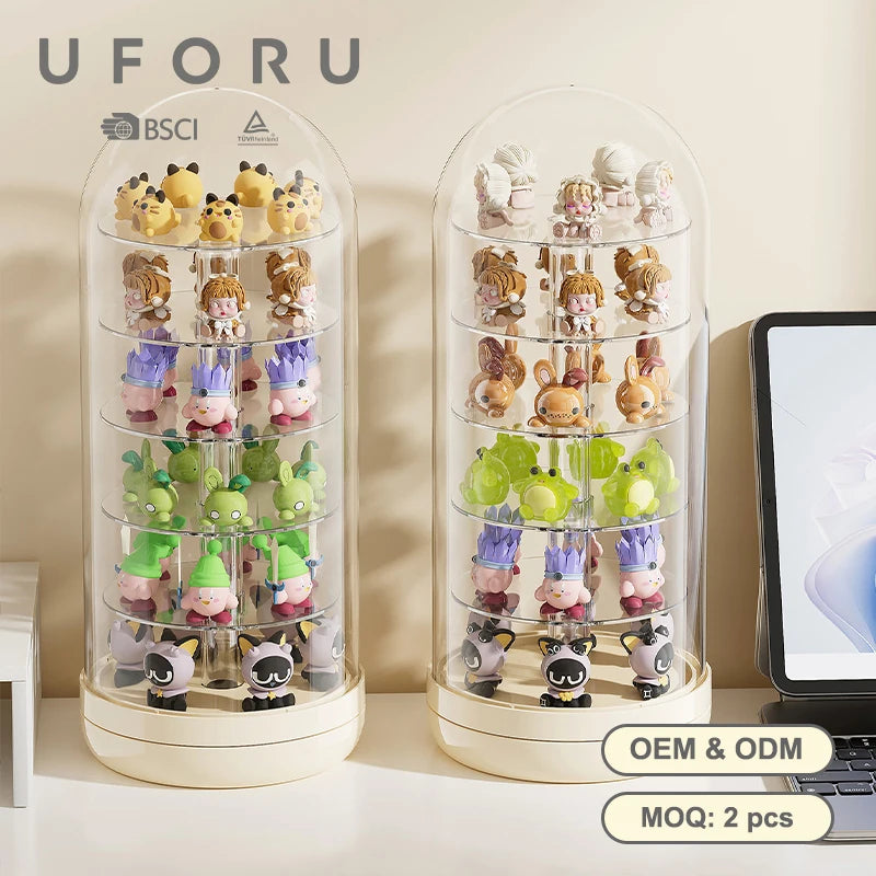 Transparent Rotating Display Box - Multi-layered - Mamie Pop Blind Box