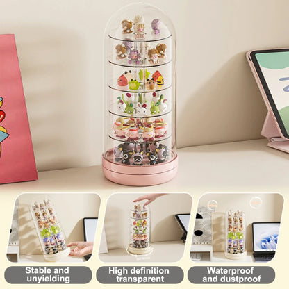 Transparent Rotating Display Box - Multi-layered - Mamie Pop Blind Box