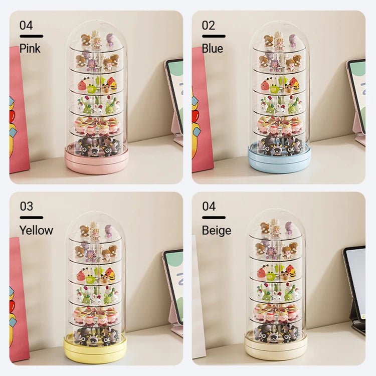 Transparent Rotating Display Box - Multi-layered - Mamie Pop Blind Box