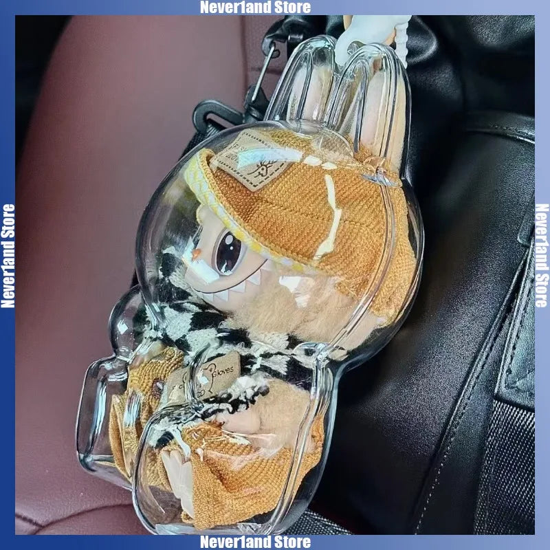 Labubu Transparent Protective Cover - Mamie Pop Blind Box