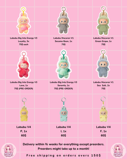 Labubu V4 Pin for love - Mamie Pop Blind Box