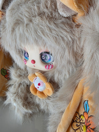 Liila 600% Tea time with my girl (Beige Bunny) - Mamie Pop Blind Box